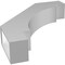 Ekena Millwork 5 1/2-in. W x 26-in. D x 30-in. H Merced Architectural Grade PVC Knee Brace BRCP055X26X30MRC - alternate 3